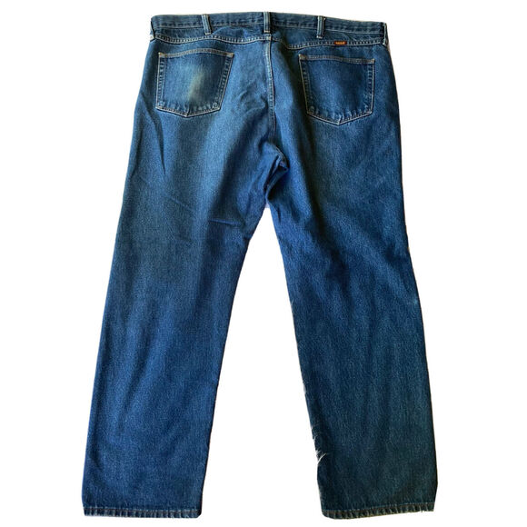 Rustler Jeans Sz 42x30 Mens Bootcut Blue Denim Work Outdoors Casual Camping Hike - Picture 5 of 7